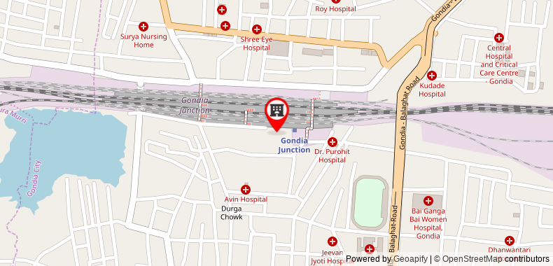 Bản đồ đến Khách sạn SPOT ON 61105 Rajhans