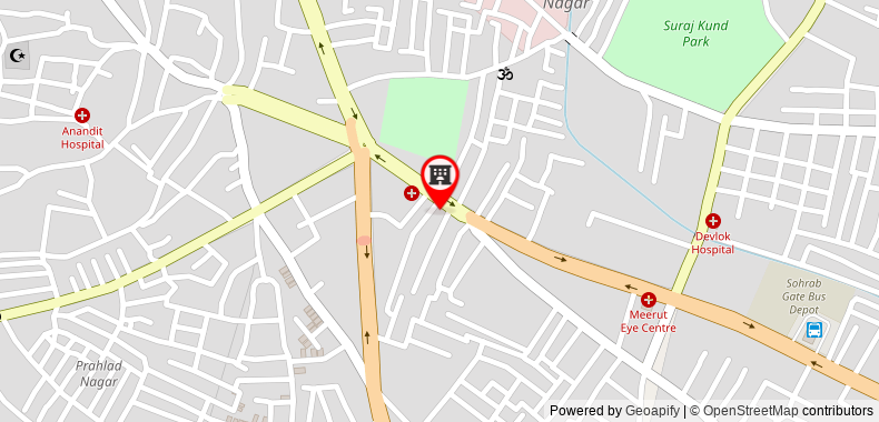 Bản đồ đến Khách sạn Yadu Residency