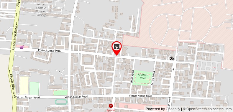 Bản đồ đến 1 bhk apartment in kharadi