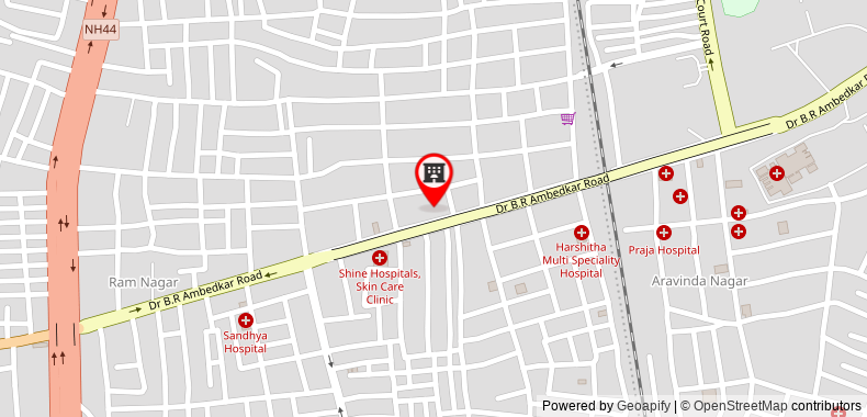 Bản đồ đến Khách sạn Capital O 44979 Bhagirathi Residency