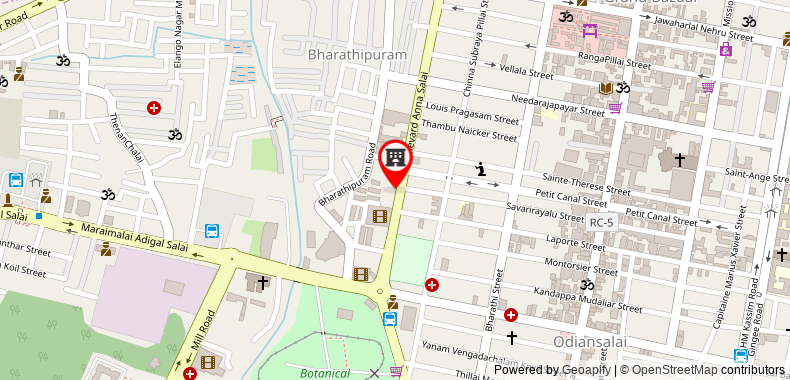 The Residency Towers Puducherry on maps