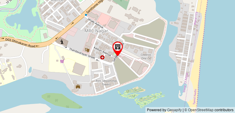 The Leela Palace Chennai on maps