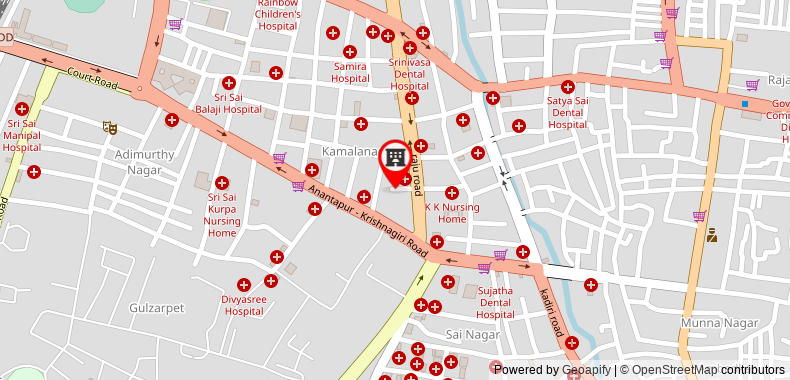 Bản đồ đến Khách sạn Masineni Grand