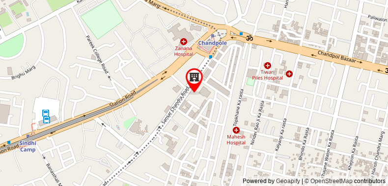 Bản đồ đến Khách sạn Dera Mandawa