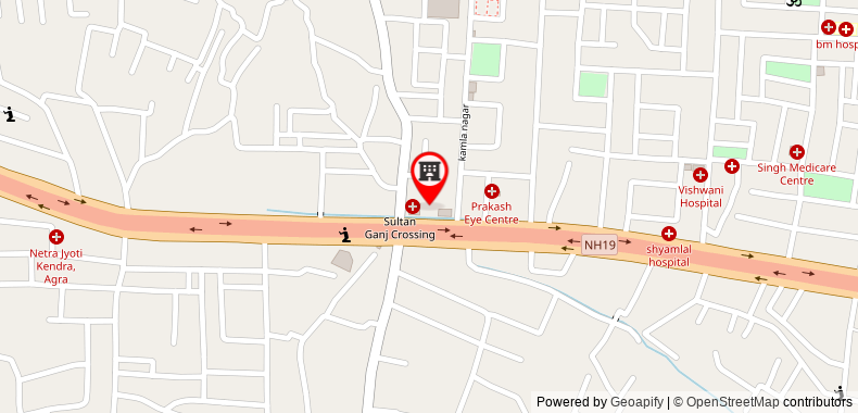 Bản đồ đến Khách sạn Mango s Agra