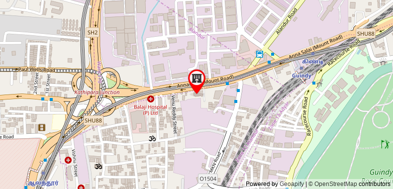 Bản đồ đến Khách sạn Hablis Chennai