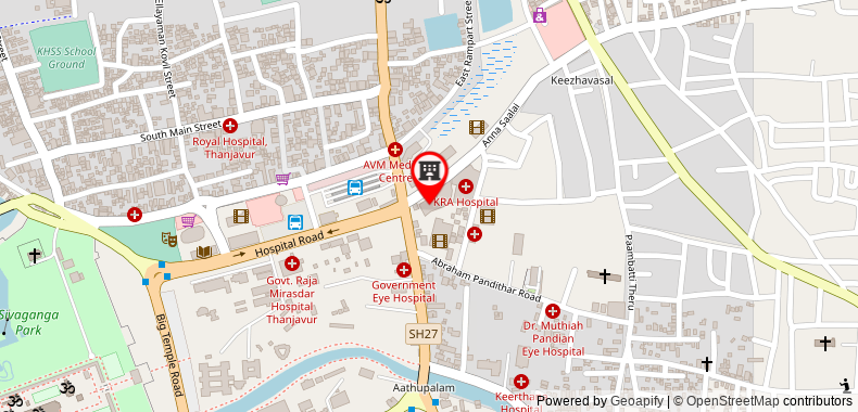 Bản đồ đến Khách sạn Gnanam Thanjavur