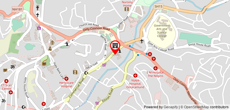 Bản đồ đến Khách sạn Nahar Nilgiris