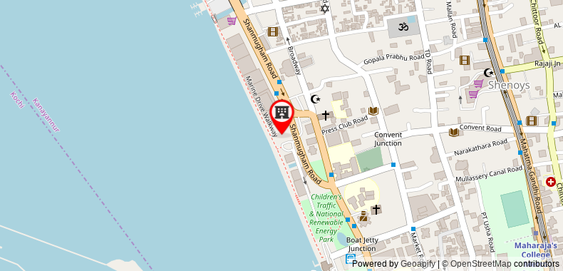 Bản đồ đến Khách sạn The Gateway Marine Drive Ernakulam