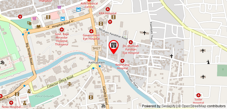 Bản đồ đến Khách sạn Parisutham Tanjore