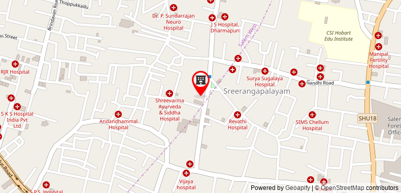 Bản đồ đến Khách sạn New Tamilnadu