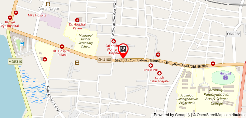 Bản đồ đến Khách sạn Capital O 29675 Tiruchendur Mani Iyer