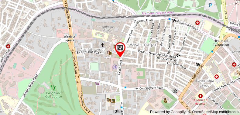 Bản đồ đến Khách sạn Shangri-La Bengaluru