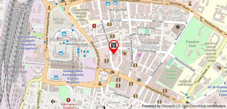 Bản đồ đến Khách sạn Canary Sapphire - CRN