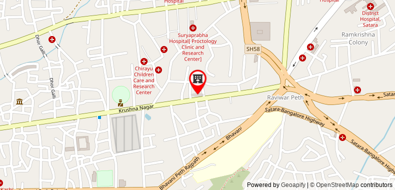 Bản đồ đến Khách sạn Pooja Residency