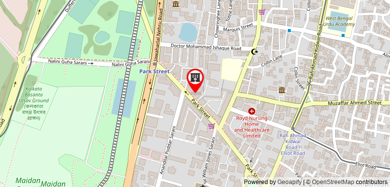 The Park Kolkata Hotel on maps