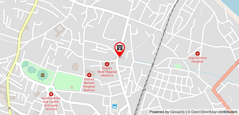 Bản đồ đến Goroomgo Shyam Inn Mathura
