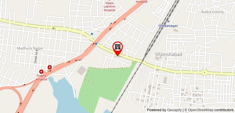 Bản đồ đến Khách sạn Park Airport Zone Hyderabad