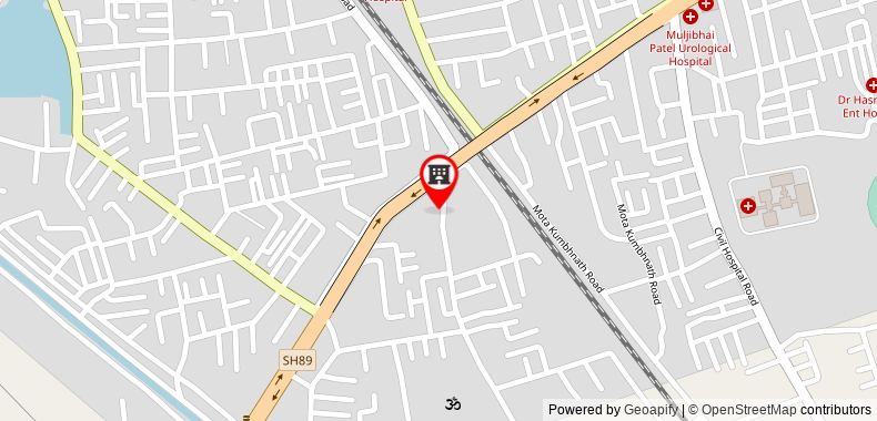 Bản đồ đến Khách sạn TGB Express - Nadiad