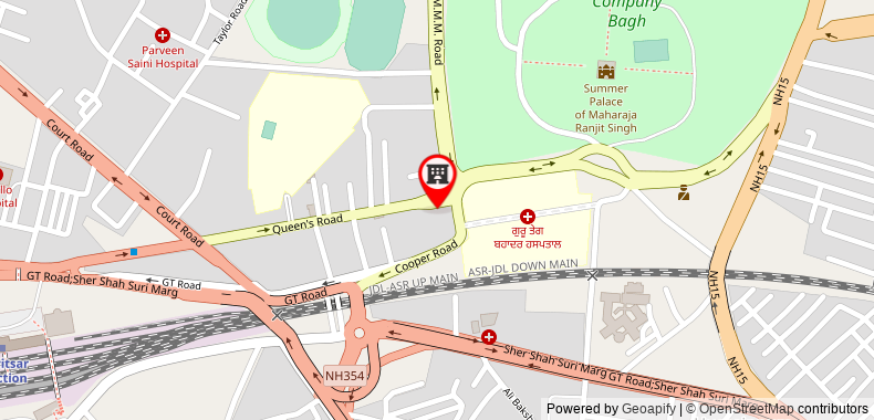 Bản đồ đến Country Inn & Suites by Radisson Amritsar Queens Road
