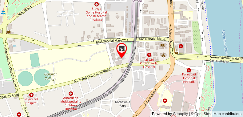 Bản đồ đến Khách sạn Lemon Tree Ahmedabad