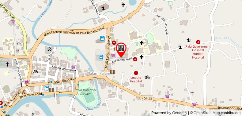 Bản đồ đến Sunstar Residency and Food Plaza Pala