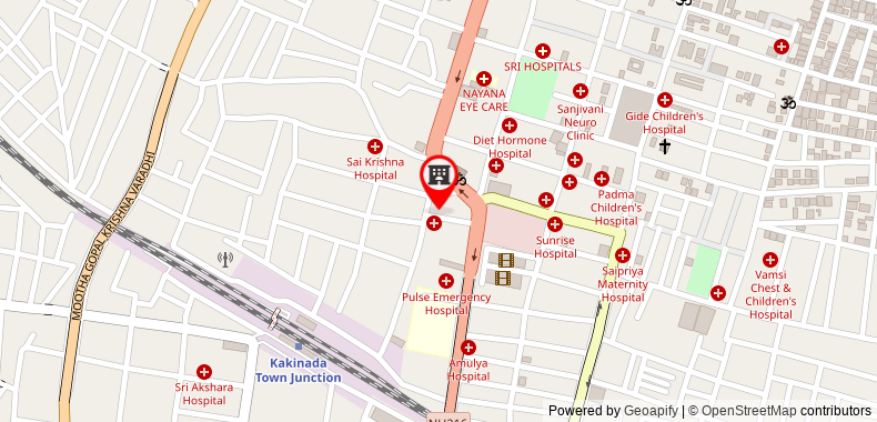 Bản đồ đến Khách sạn Treebo Trend S.V. Manor (Meesalaraju Gari Military )