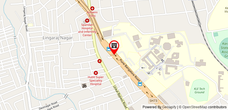 Bản đồ đến OYO Rooms Vidya Nagar