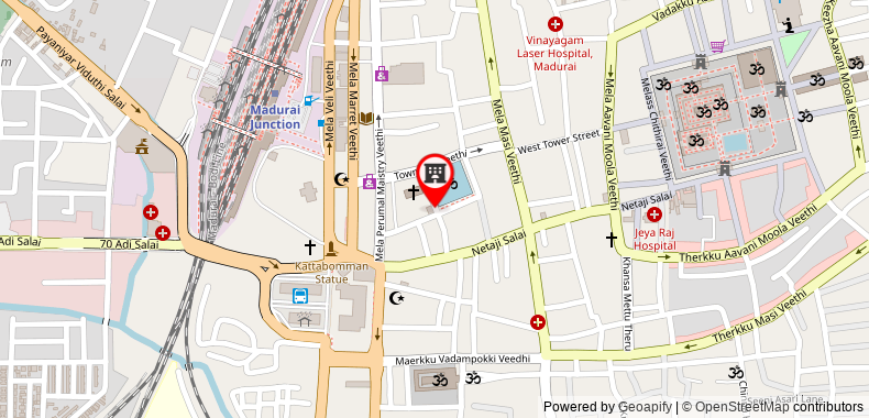 Bản đồ đến Khách sạn Padmam
