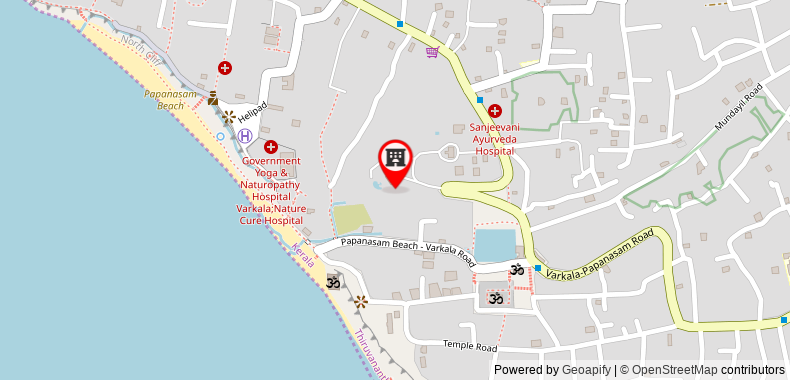Bản đồ đến Khách sạn The Gateway Janardhanapuram Varkala