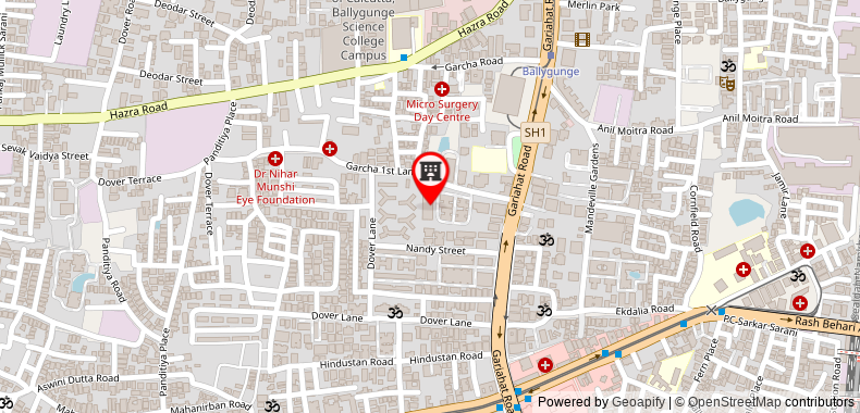 Bản đồ đến Radisson Kolkata Ballygunge in Kolkata India
