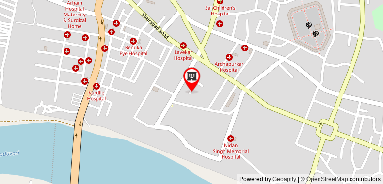 Bản đồ đến Khách sạn OYO 6302 Shivtara