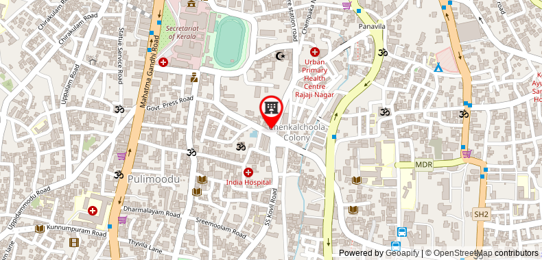 Bản đồ đến Khách sạn Keys Select Thiruvananthapuram - By Lemon Tree s