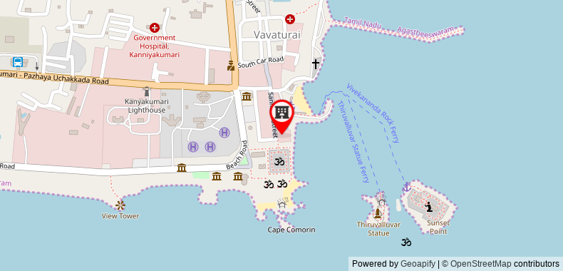 Bản đồ đến Khách sạn Srimaniya