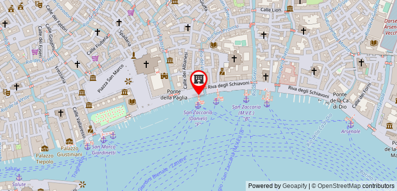 Hotel Danieli, a Luxury Collection Hotel, Venice on maps