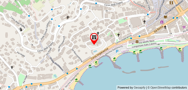 Bản đồ đến Khách sạn Royal Sanremo