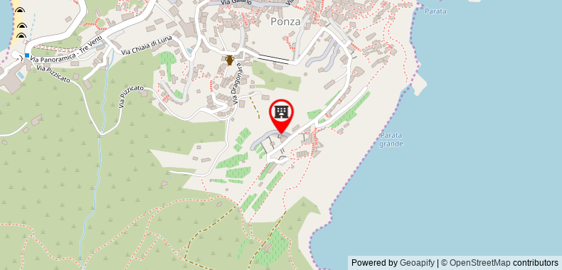 Bản đồ đến Ponza Porto - CasaLuigi con terrazzo vista mare