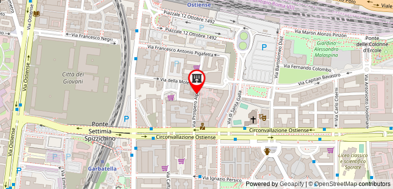 Bản đồ đến Massimiliano's house in the Garbatella near metro