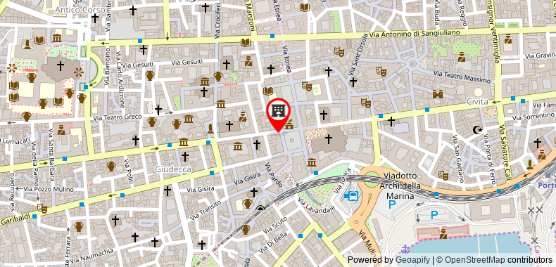 Hotel Centrale Europa on maps