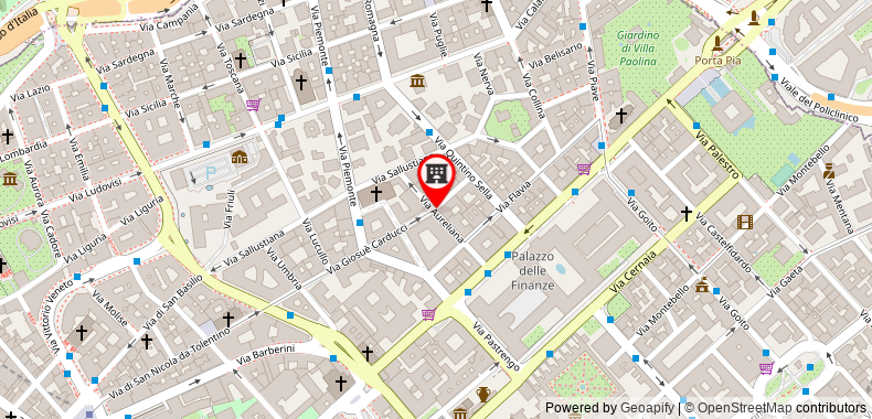 UNAWAY Hotel Empire Rome on maps
