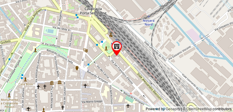 Bản đồ đến Khách sạn Stazione