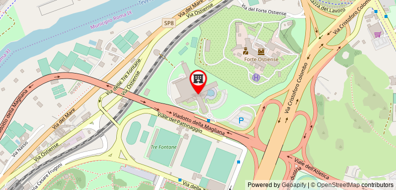Sheraton Roma Hotel & Conference Center on maps