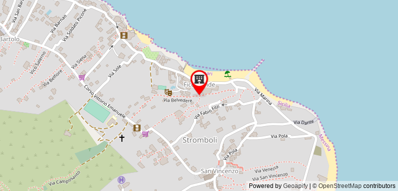 Il Gabbiano Relais in Stromboli on maps