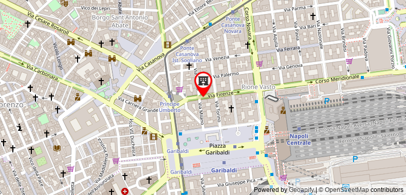 Bản đồ đến Khách sạn Zara Napoli