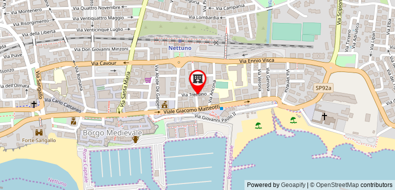 Bản đồ đến Appartamento sul porto Nettuno