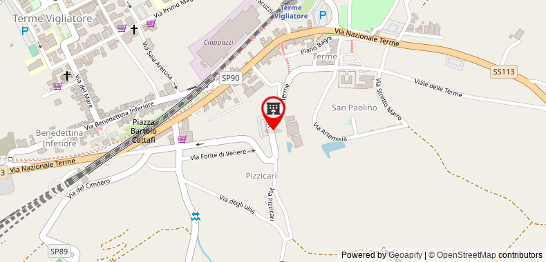 Bản đồ đến Khách sạn Parco Augusto - Grand Terme