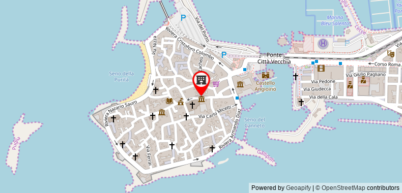 Bản đồ đến B&B Palazzo Duomo