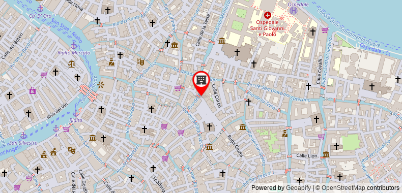 Bản đồ đến Khách sạn Ai Cavalieri di Venezia