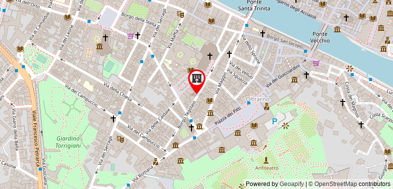 Bản đồ đến Khách sạn B&B Firenze Pitti Palace al Ponte Vecchio