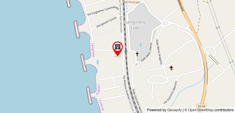 Bản đồ đến Khách sạn delle Stelle Beach Resort